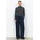 Soyaconcept wide leg joggingbroek met tekst - donkerblauw