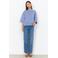Soyaconcept sweater met backprint - lichtblauw