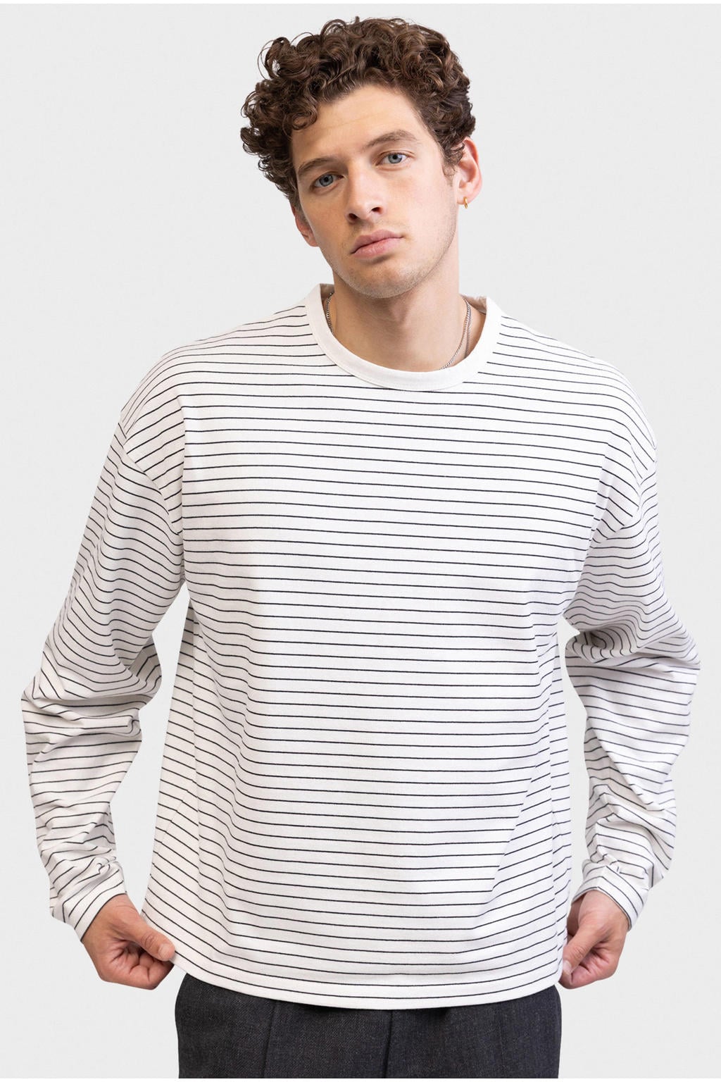 Redefined Rebel boxy gestreepte longsleeve - pristine