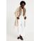 Cache Cache wintermantel met ceintuur en wol - beige