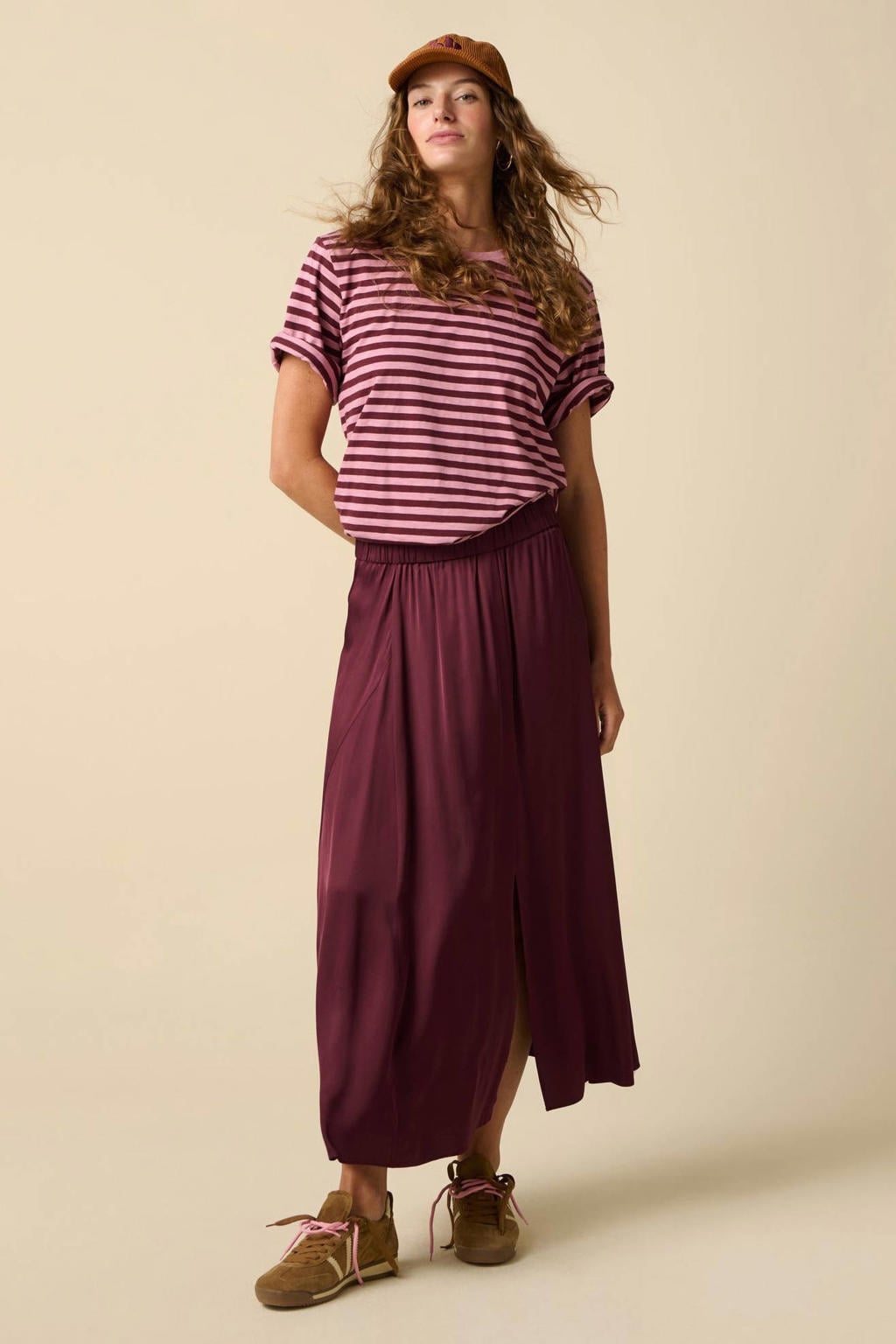 Sissy-Boy midi rok - donkerrood