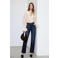Mango straight leg jeans - donkerblauw