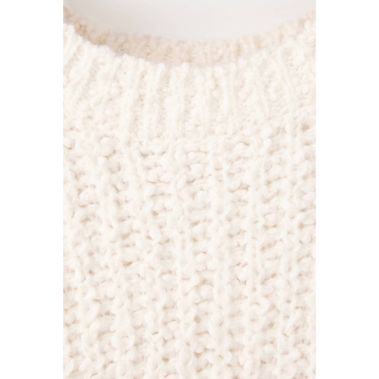 Mango Kids wollen gebreide trui lichtbeige