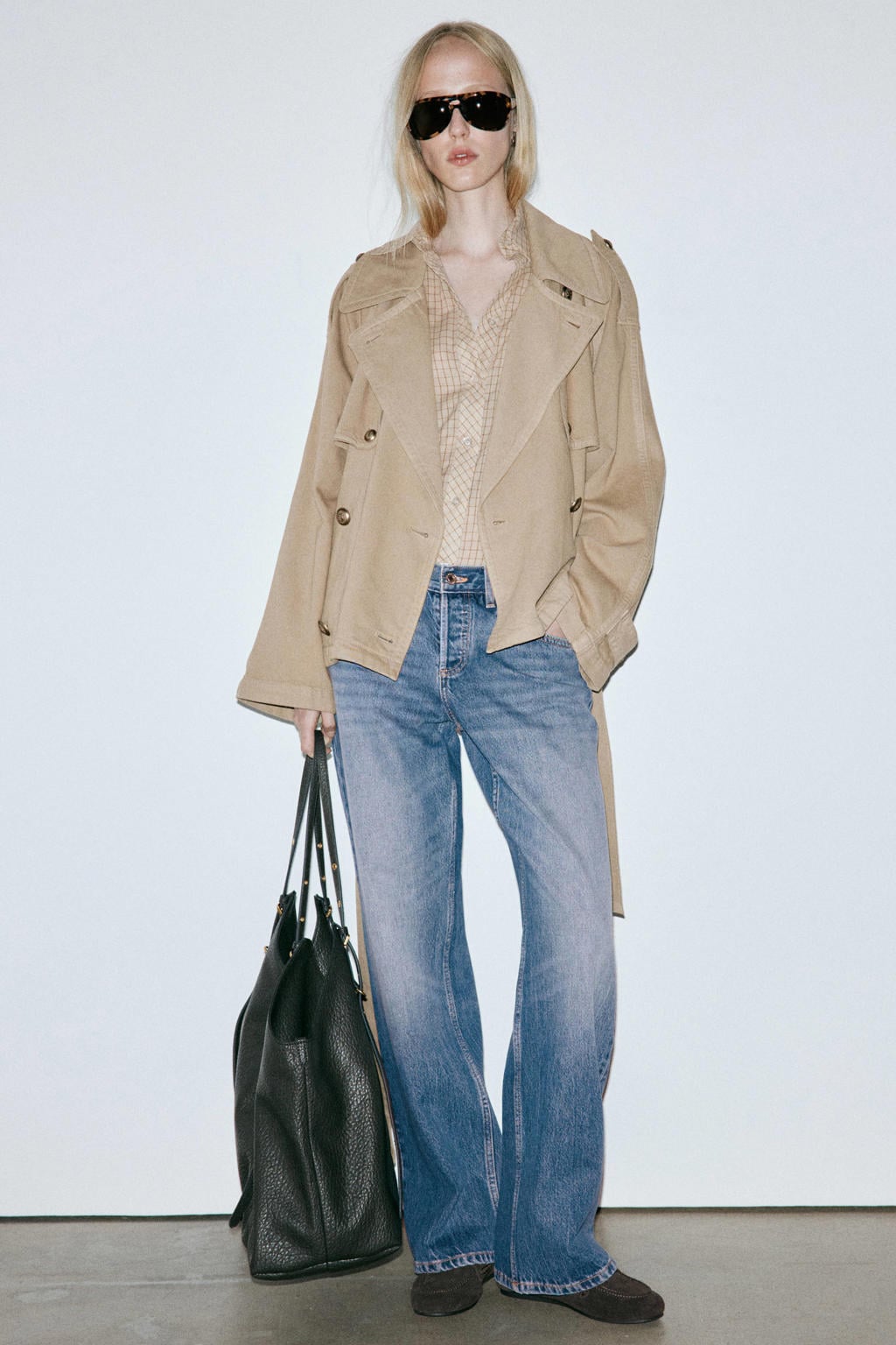 Mango straight leg jeans - medium blue denim