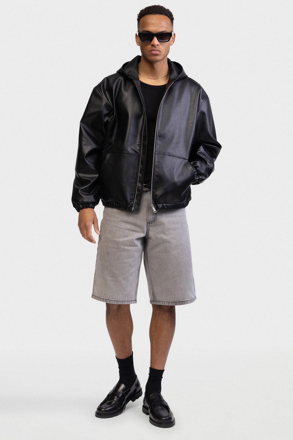 Redefined Rebel baggy denim short - moon grey