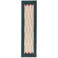 Flair Rugs laagpolig rechthoekige wollen vloerkleed 230x60 cm - blauw