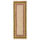 Flair Rugs laagpolig wollen rechthoekige loper met print 230x80 cm - meerkleurig