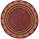 Flair Rugs laagpolig ronde wollen vloerkleed 120x120 cm - paars