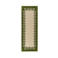 Flair Rugs laagpolig wollen vloerkleed 230x80 cm - olijfgroen
