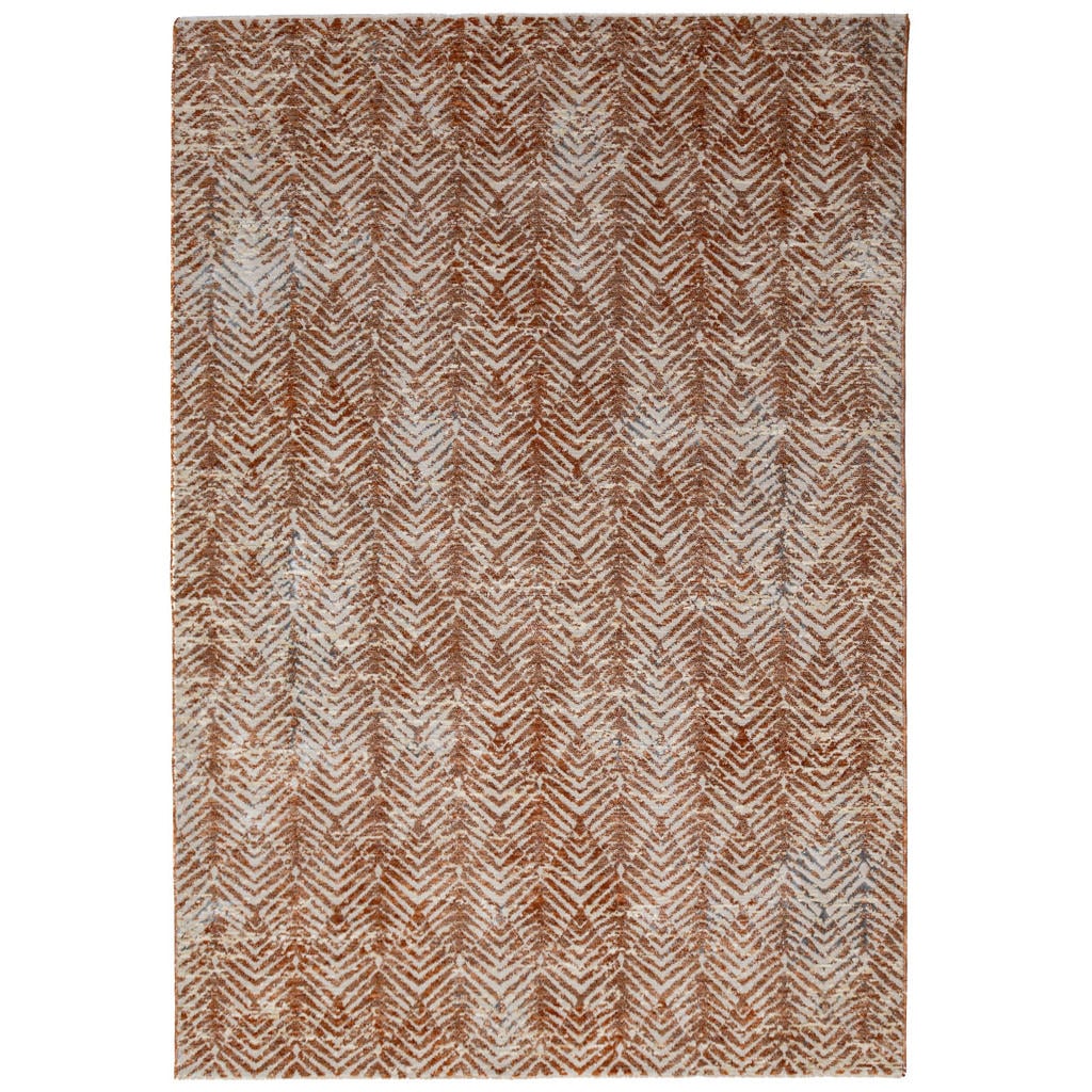 Flair Rugs laagpolig rechthoekige vloerkleed met print 160x120 cm - terra