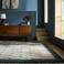 Flair Rugs laagpolig wollen vloerkleed 230x160 cm - blauw