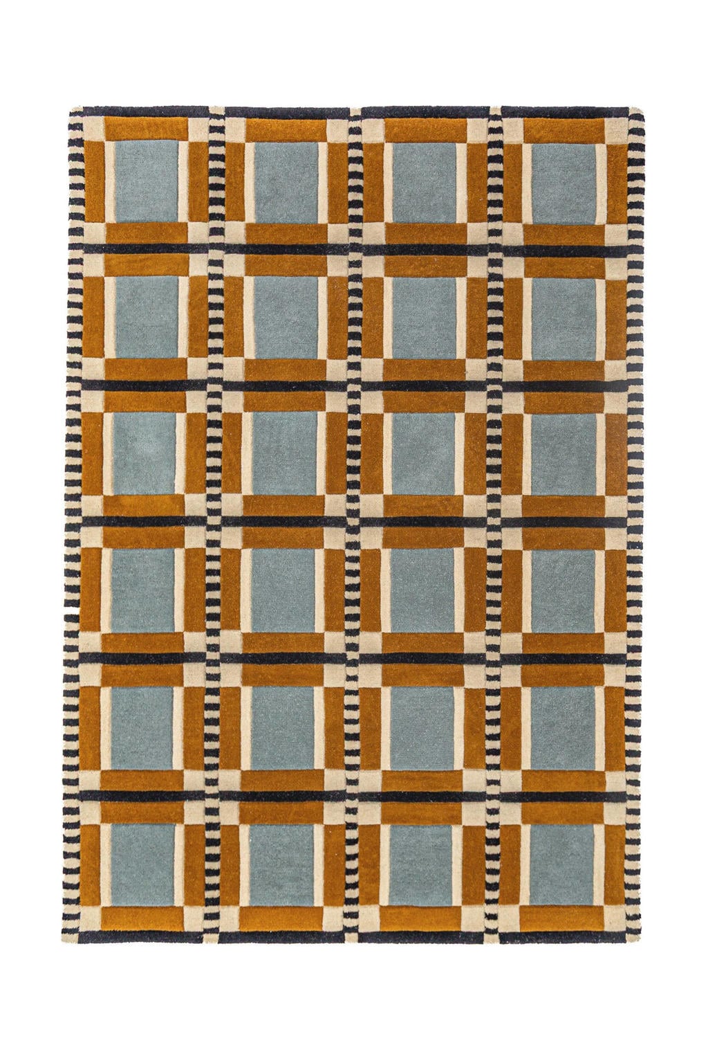 Flair Rugs laagpolig rechthoekige wollen vloerkleed met print 230x160 cm - meerkleurig