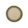 Flair Rugs laagpolig ronde wollen vloerkleed 160x160 cm - olijfgroen