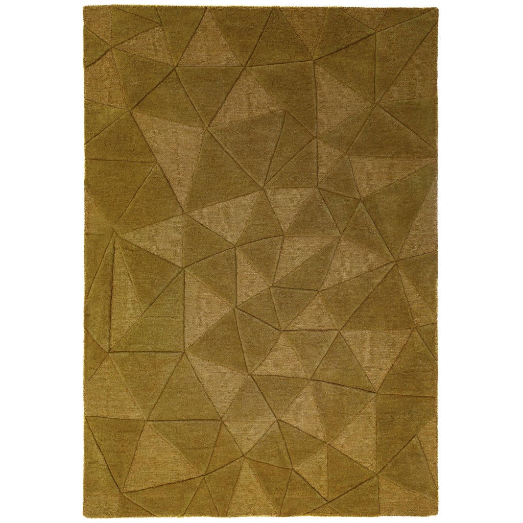 Flair Rugs laagpolig rechthoekige wollen vloerkleed met print 290x200 cm - goud