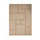 Flair Rugs hoogpolig wollen rechthoekige vloerkleed met print 200x140 cm - naturel