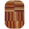 Flair Rugs laagpolig wollen vloerkleed met print 200x140 cm - terra