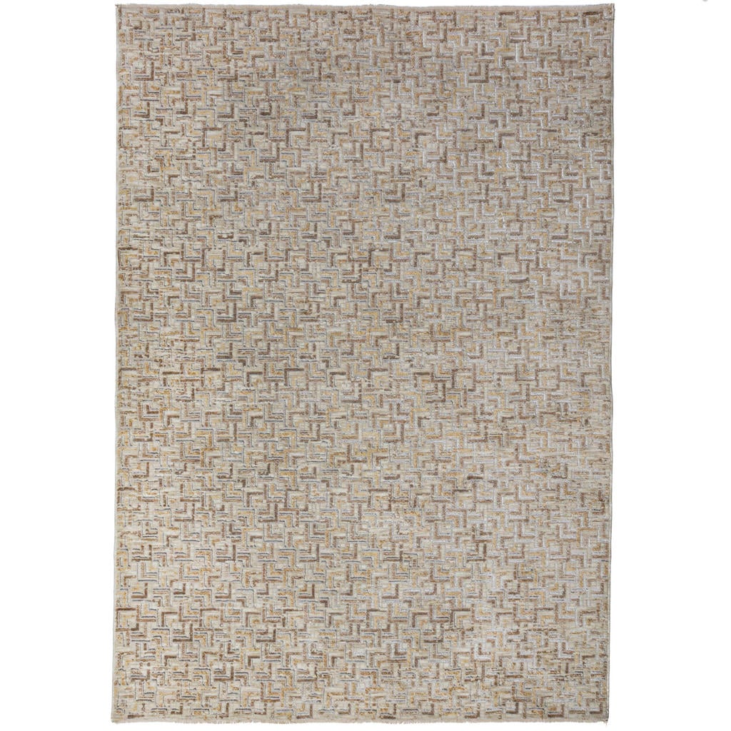Flair Rugs laagpolig rechthoekige vloerkleed met print 160x120 cm - naturel