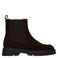 Manfield suède chelsea boots met profielzool - bruin