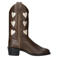 Bootstock Hearts Mocca western leren cowboylaarzen - bruin/ecru