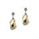 Otazu gold plated oorbellen met Swarovski Kristallen Aurora Glint