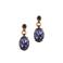 Otazu gold plated oorbellen met Swarovski Kristallen Antique Velvet Purple