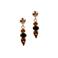 Otazu gold plated oorbellen met Swarovski Kristallen La Bloemen Maroon