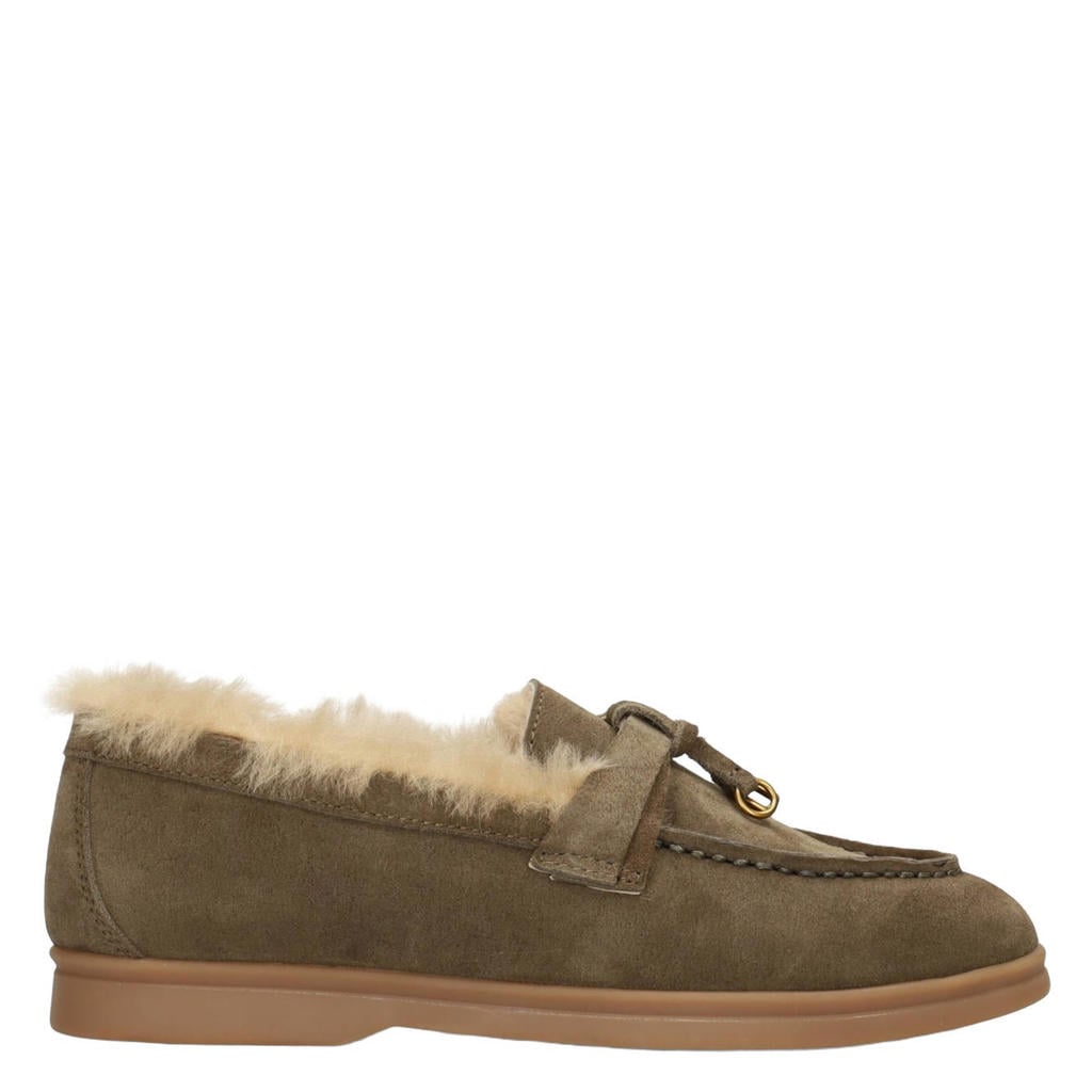 Poelman Zalama suède loafers - donkergroen