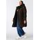 MS Mode Plus Size gewatteerde winterjas - donkerbruin