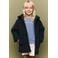 Mango Kids teddy jas - marineblauw