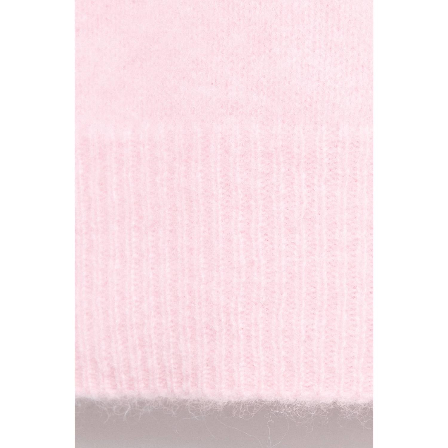 Mango wollen gebreide trui roze