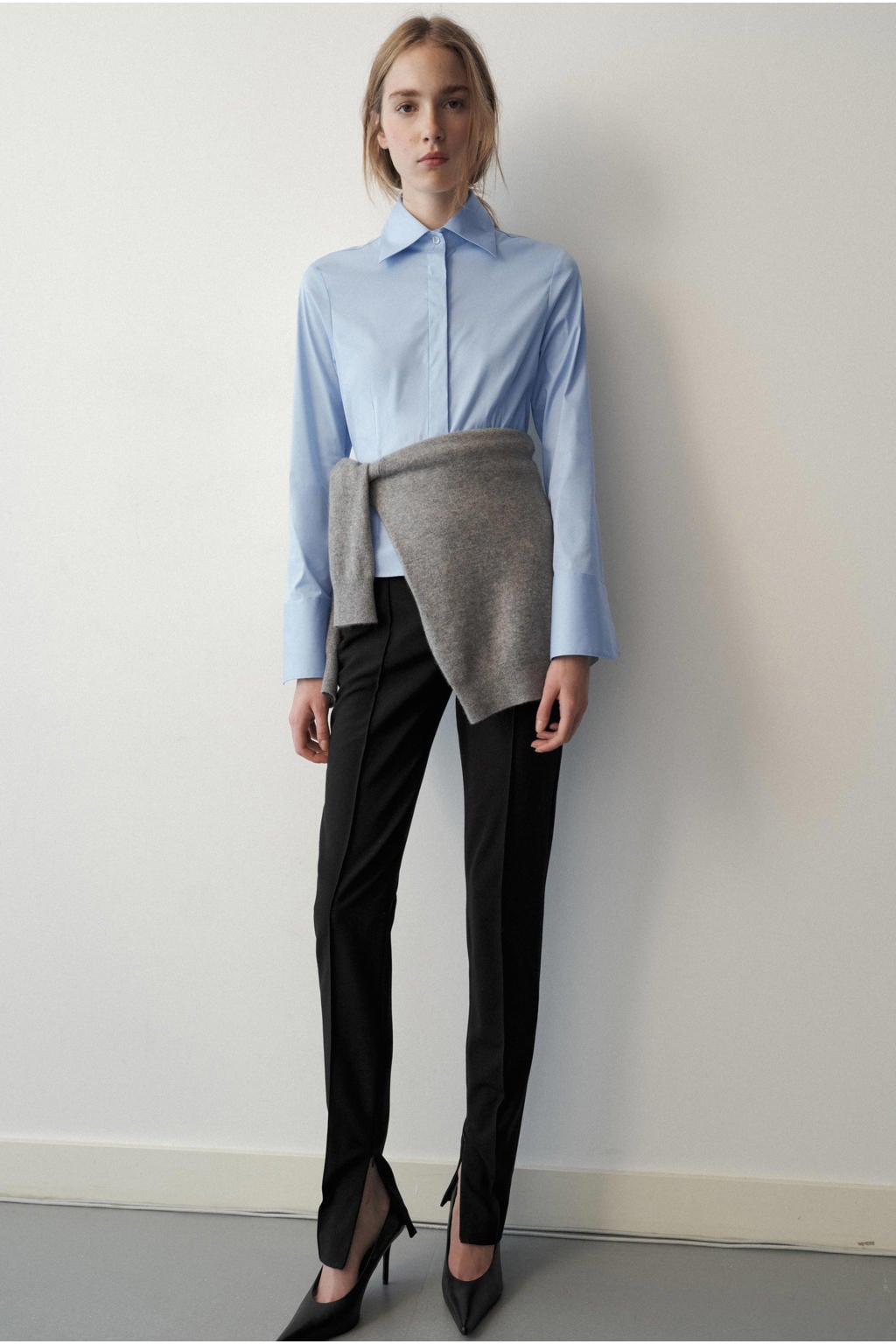 Mango blouse - lichtblauw