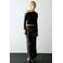 MANGO TEEN one shoulder top - zwart
