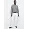 MANGO TEEN oversized sweater met studs - grijs