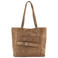 MANGO TEEN leren tas met studs - cognac
