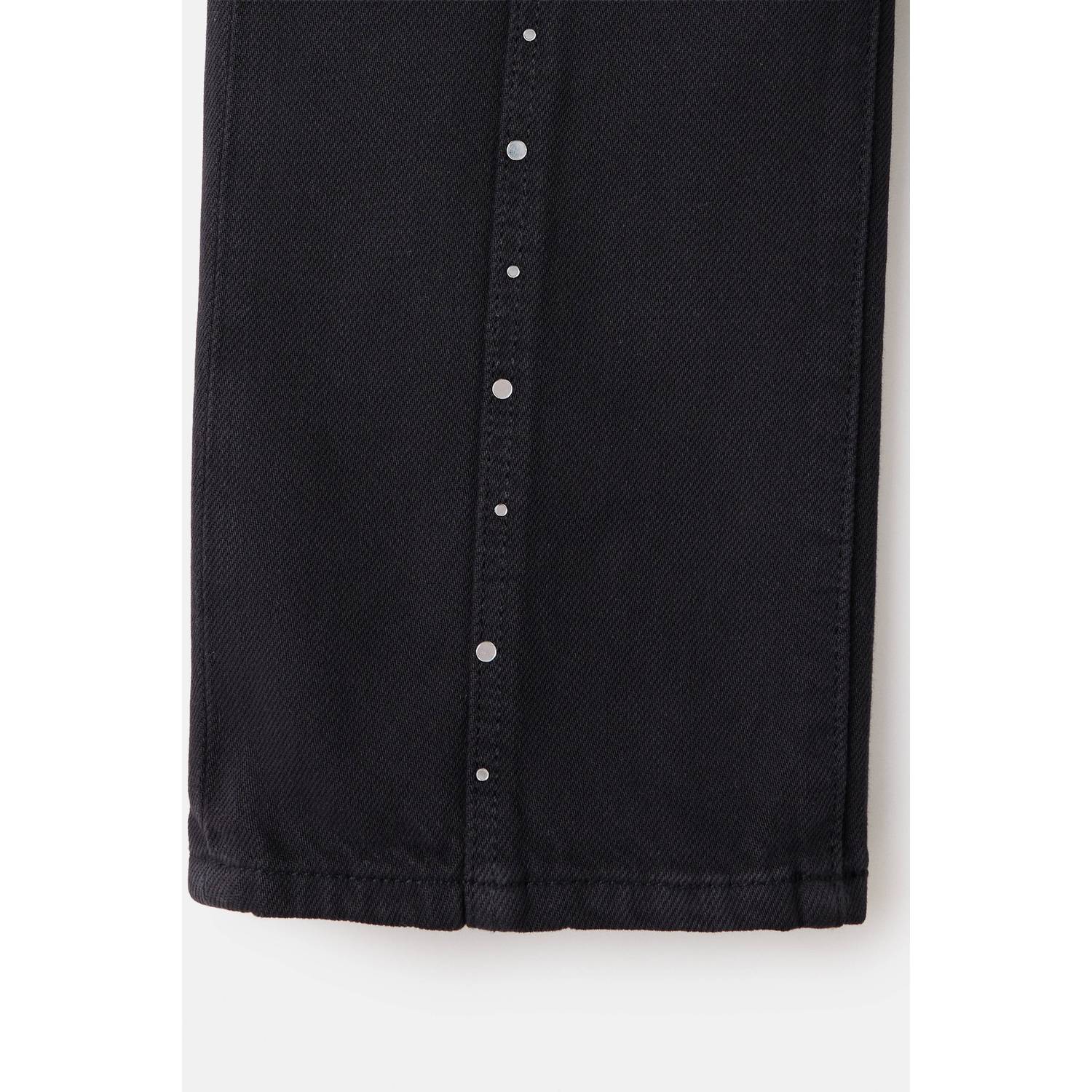 Mango Kids straight leg jeans met studs changeant grijs