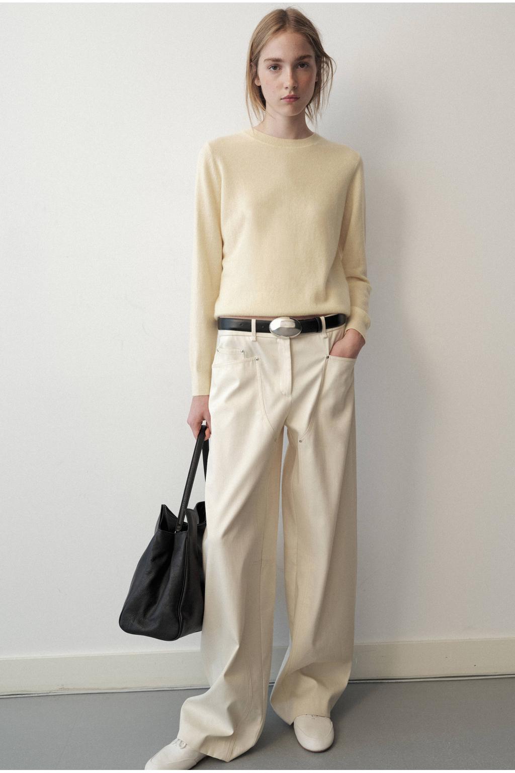 Mango pullover - lichtgeel