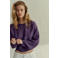 MANGO TEEN blousetop met smockwerk - paars