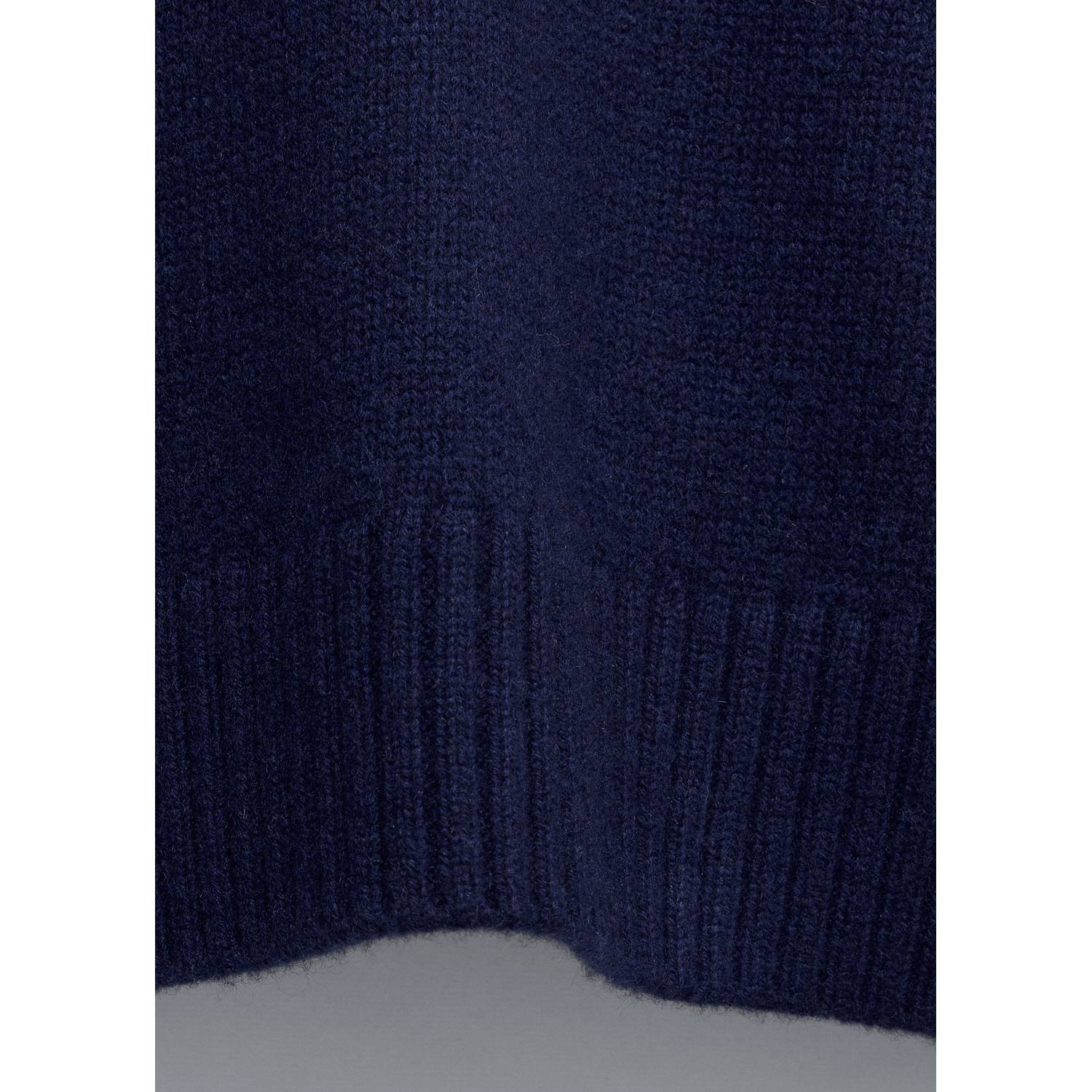 Mango gebreide trui met wol en kasjmier blauw