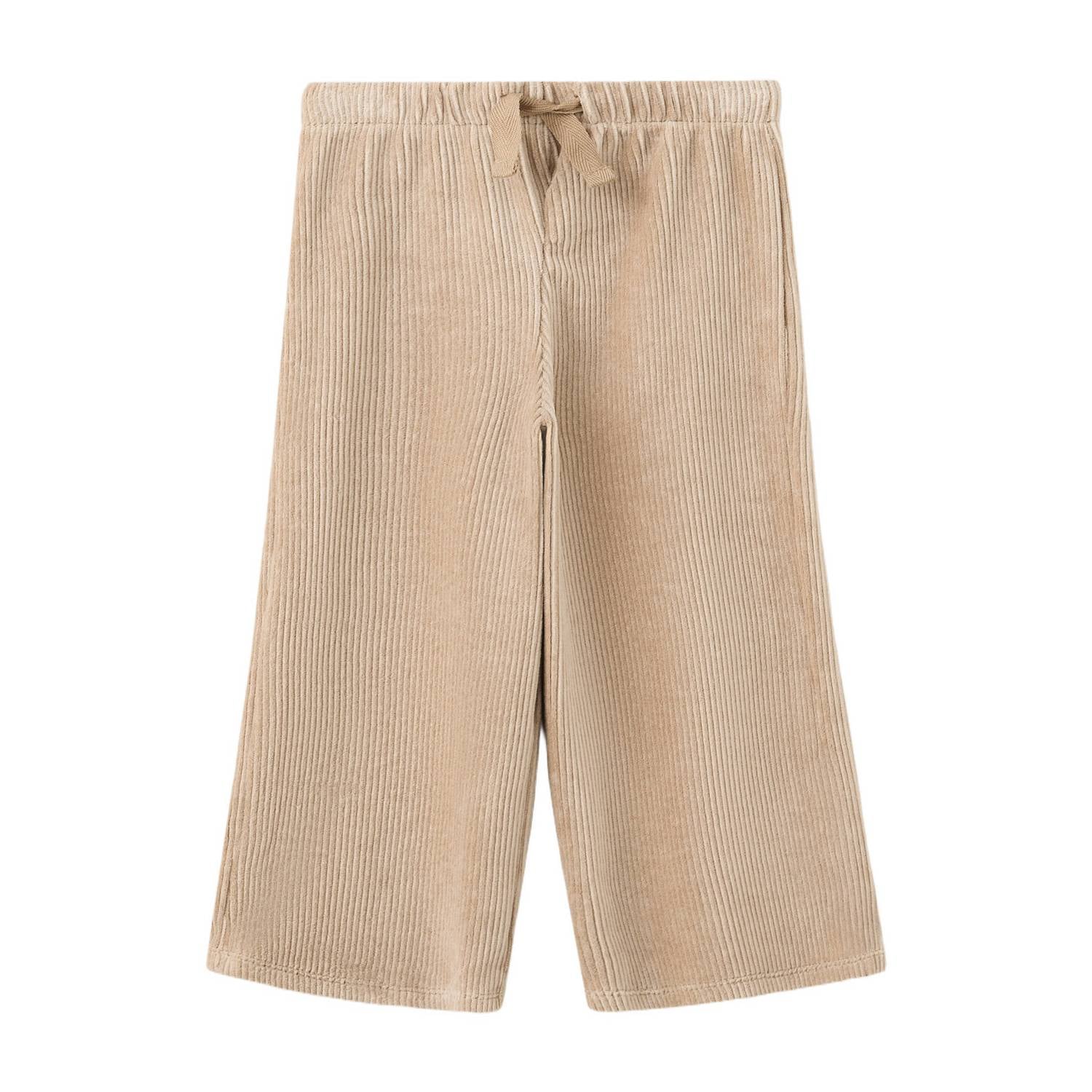 Mango Kids corduroy casual broek beige