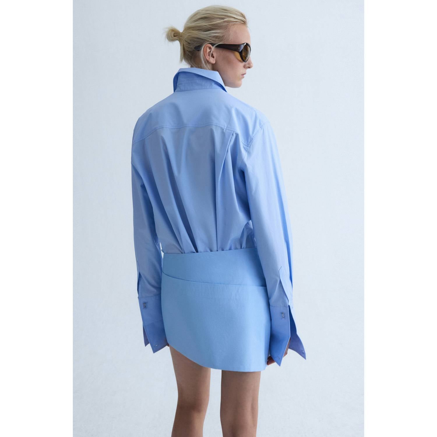 Mango blouse lichtblauw