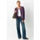 MANGO TEEN gestreepte blouse - paars