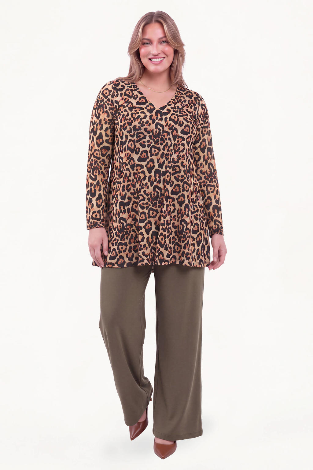 YOEK Plus Size tuniek - meerkleurig