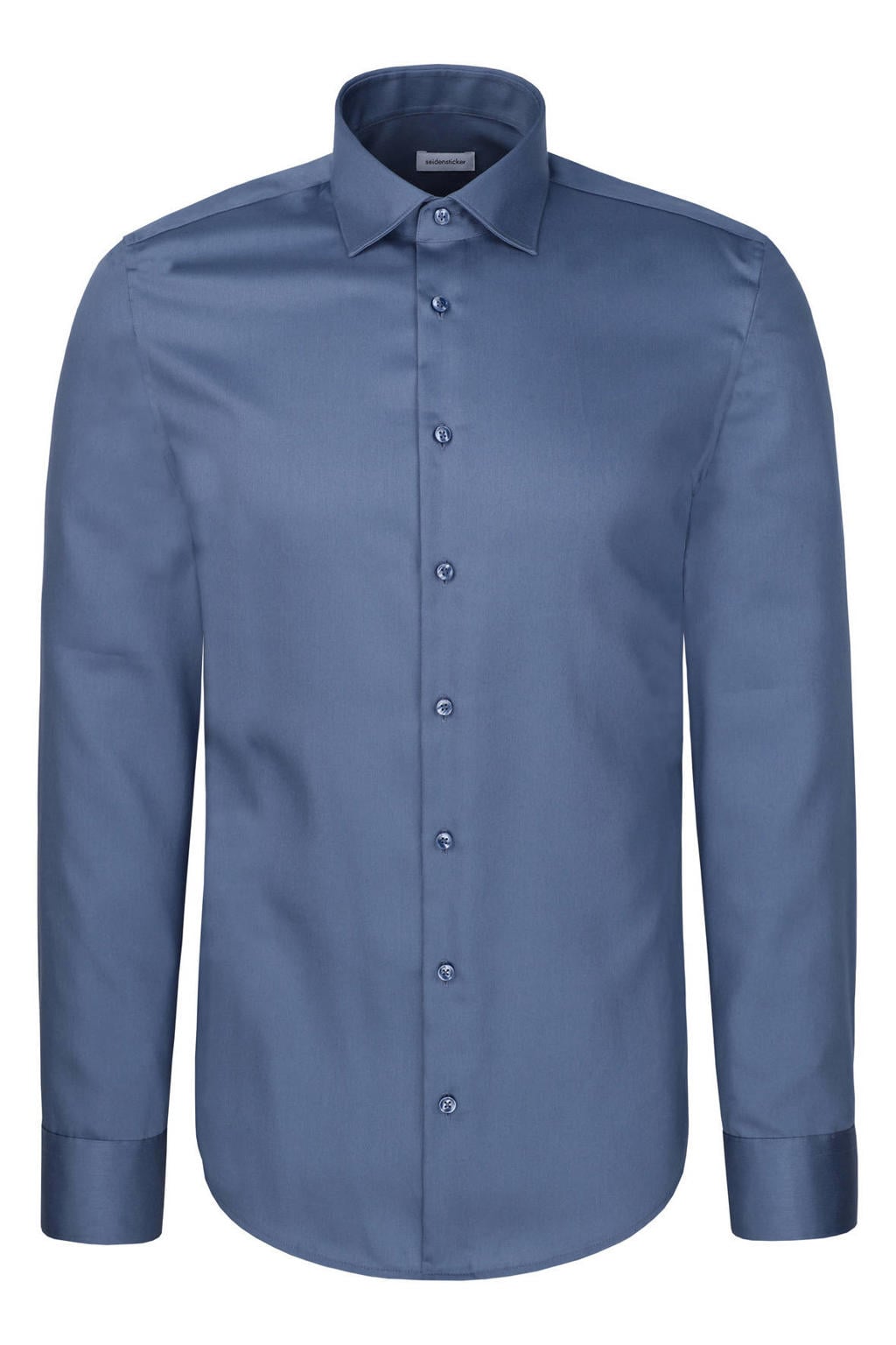 Seidensticker super slim fit overhemd - middelblauw