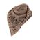 Sarlini gebreide sjaal met paisley print taupe