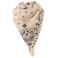 Sarlini gebreide sjaal met paisley print ecru