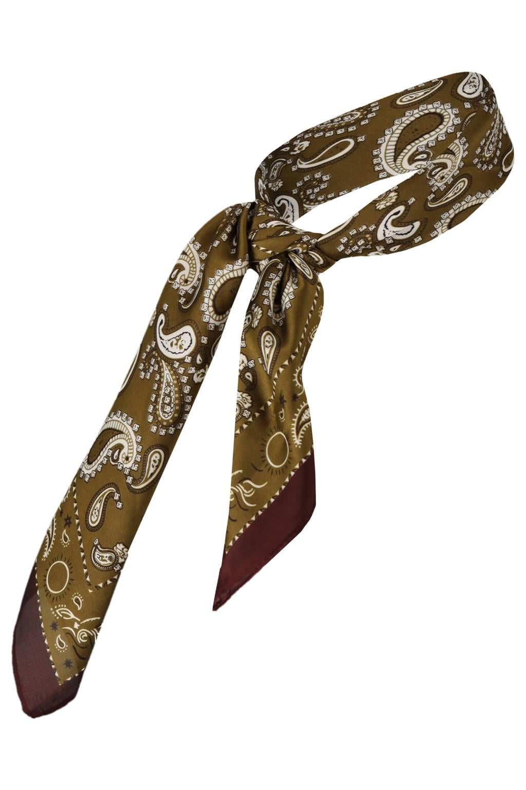 Sarlini sjaaltje met paisley print groen