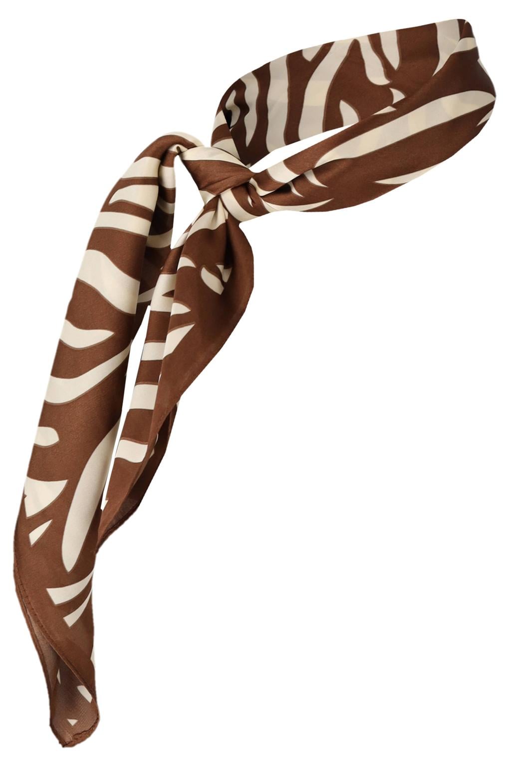 Sarlini sjaaltje met zebraprint bruin