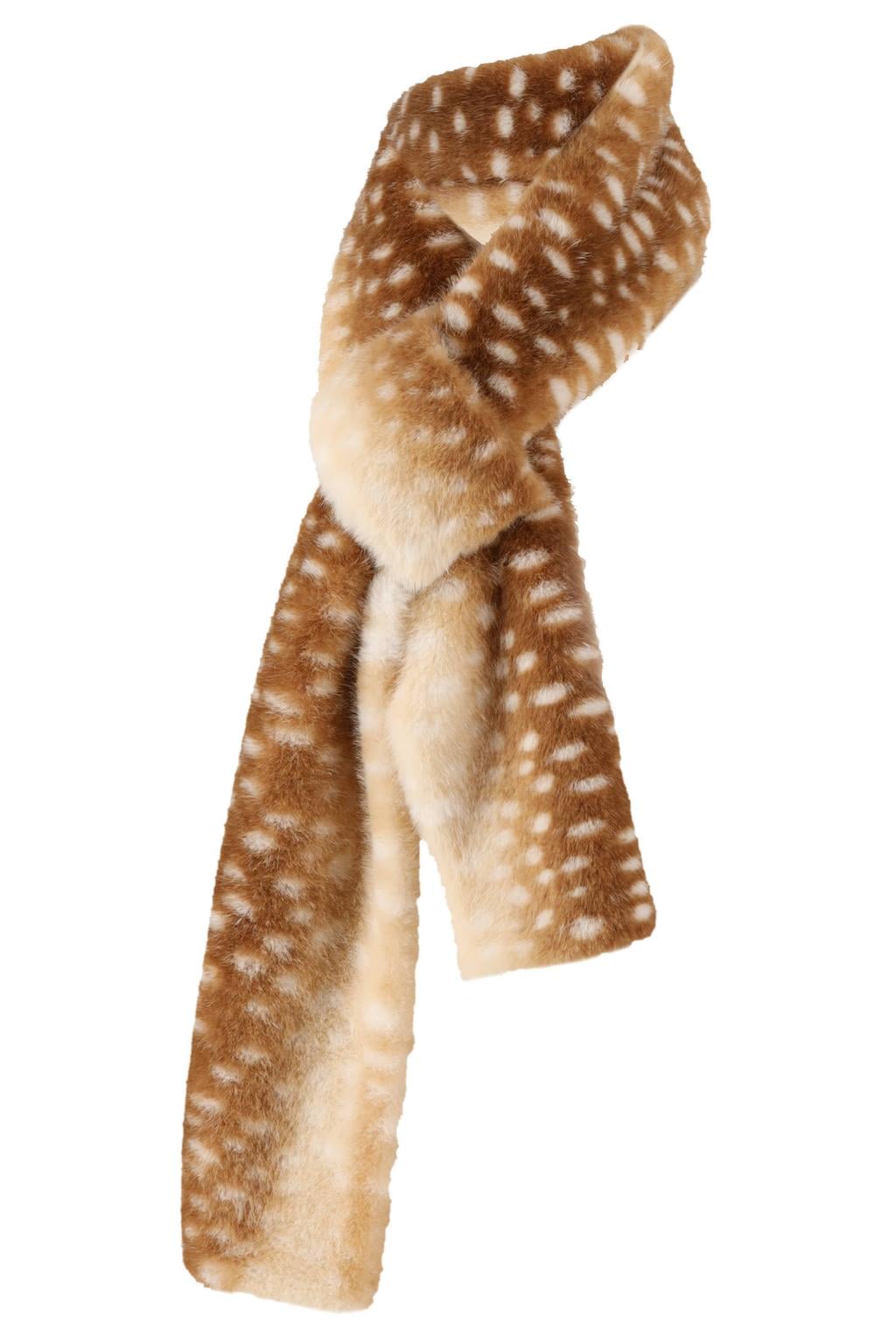 Sarlini sjaal van imitatiebont camel