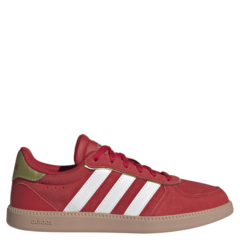 adidas Sportswear Breaknet Sleek leren sneakers - rood/wit