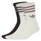 adidas Originals 3 Stripes Glitter sokken met glitters - wit/bruin